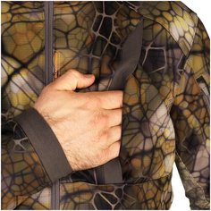 Куртка муж. для охоты камуфляжная бесшумная утепленная "дышащая" 900 Furtiv, размер: XXL, цвет: Камуфляж/Хаки SOLOGNAC Х Декатлон Decathlon