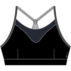 Топ для фитнеса и кардиотренировок женский черный 120, размер: M, цвет: Черный DOMYOS Х Декатлон Decathlon