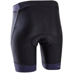 Велошорты женские без лямок 500, размер: S, цвет: Черный/Синий Графит TRIBAN Х Декатлон Decathlon
