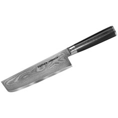 Нож Samura Damascus накири, 16,7 см, G-10, дамаск 67 слоев