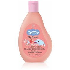Bebble Шампунь и гель для душа 2 в 1 с ароматом клубники My Friend, 250 мл