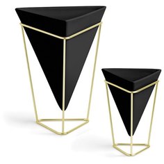 Декор настольный Umbra Trigg черный-латунь