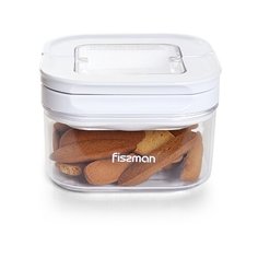 Контейнер Fissman для хранения продуктов 11x11x7 см / 450 мл Квадратный (пластик) (6816)