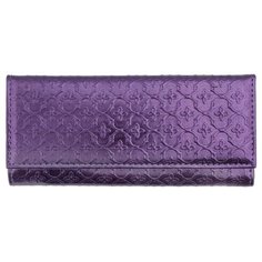Ключница на кнопке из кожи AYNA 006, KL-5-3 Violet-Bordo METALLIK Zinger