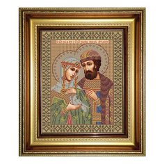 Набор для вышивания бисером Икона Св. Петр и Феврония Муромские 24 х 31 см И047 Galla Collection