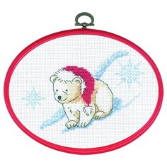 Набор для вышивания Белый медведь 18 х 13 см 92-5644 Permin