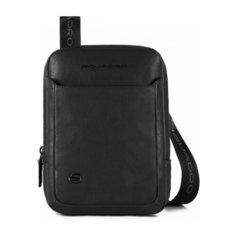 Сумка Piquadro Black Square вертикальная с плечевым ремнем черная