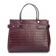 Сумка сэтчел AFINA 511, натуральная кожа, бордо