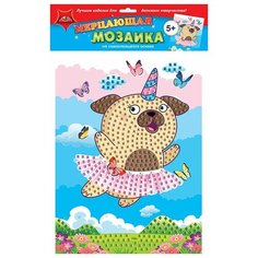 Самокл. мерцающая мозаика из мягк. пласт. А3 "Щенячий восторг Апплика