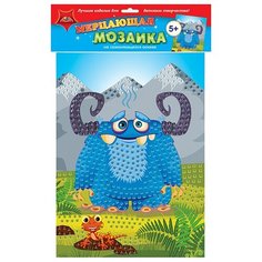 Самокл. мерцающая мозаика из мягк. пласт. А3 "Монстрик Апплика