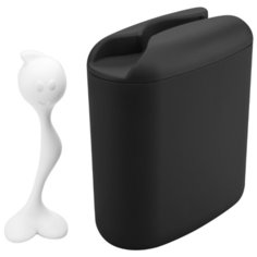 Контейнер для хранения продуктов с ложкой HOT STUFF L чёрный Koziol