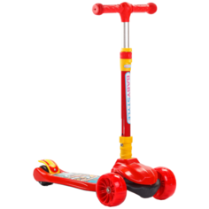 102-AXW Самокат BabyStyle (красный, свет, звук, складной, до 40 кг)