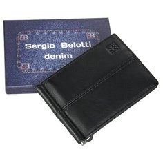 Портмоне с зажимом Sergio Belotti 2-01 denim black