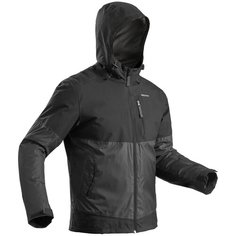 Куртка SH100 XSH100–Warm непромокаемая мужская черная, размер: M, цвет: Угольный Серый/Черный QUECHUA Х Декатлон Decathlon