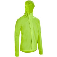 Куртка-дождевик для велопоездок по городу заметная днем стандарт сиз мужская 120, размер: 2XL., цвет: Желтый BTWIN Х Декатлон Decathlon