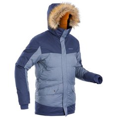 Куртка легкая теплая водонепроницаемая для зимних походов мужская SH500 X-WARM., размер: S, цвет: Асфальтово-Синий/Асфальтово-Синий QUECHUA Х Декатлон Decathlon