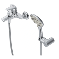 Смеситель для ванны с подключением душа AM.PM Jump F77E15000 с душевым набором