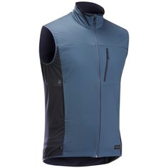 Жилет ветрозащитный TREK 500 WIND мужской синий, размер: L, цвет: Китово-Серый/Асфальтово-Синий FORCLAZ Х Декатлон Decathlon