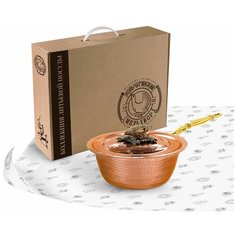 Сотейник медный кованый "Кукуруза" Кольчугинский мельхиор