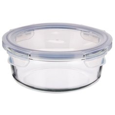 Контейнер VETTA 825-012 для продуктов на защелках 950мл круглый, жаропрочное стекло
