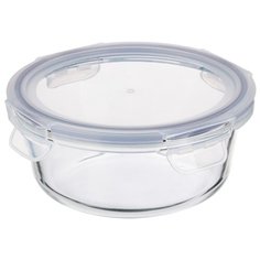 VETTA Контейнер для продуктов на защелка 600мл круглый, жаропрочное стекло