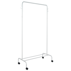 Напольная вешалка ЗМИ Радуга 2 белое серебро