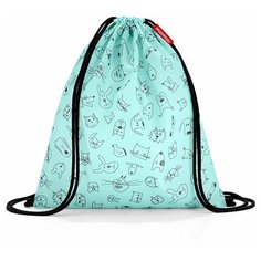 Reisenthel Мешок-сумка для обуви Mysac kids cats and dogs mint (IC4062) голубой