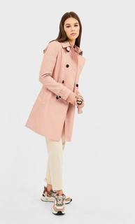 Stradivarius Базовый Тренч Приглушенно-Розовый L