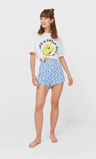 Stradivarius Футболка Smiley ® Белый L