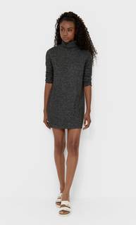 Stradivarius Короткое Платье Из Мягкой Ткани Темно-Серый S
