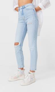 Stradivarius Джинсы Mom Fit Облегающего Кроя Multicolor 32