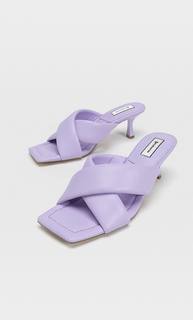 Stradivarius Стеганые Босоножки На Каблуке Multicolor 38