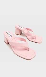 Stradivarius Цветные Босоножки На Каблуке Розовый 41