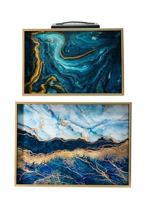 Подносы, 2 предмета 52x38x4 ГЛАСАР