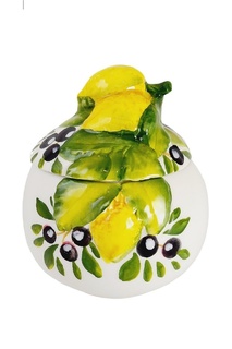 Сахарница "Лимоны и Оливки" Edelweiss for Farfolle