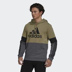 Флисовая худи Essentials Colorblock adidas Sportswear