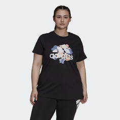 Футболка Floral Graphic (Plus size) adidas Sportswear