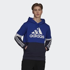 Флисовая худи Essentials Colorblock adidas Sportswear