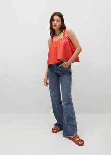 Укороченный топ хлопок - Delos Mango