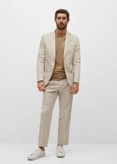 Хлопковый пиджак slim fit - Dakar Mango