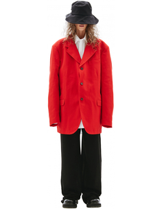 Красный оверсайз пиджак RAF Simons