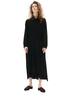 Черное платье на молнии Yohji Yamamoto