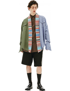 Хлопковая рубашка 50/50 Greg Lauren