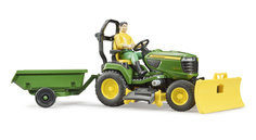 Bruder Трактор с прицепом и фигуркой John Deere