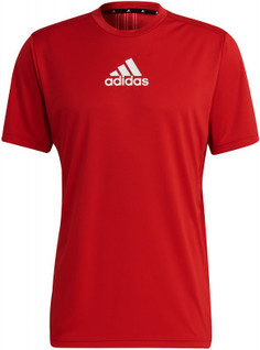 Футболка мужская adidas D2M 3-Stripes, размер 48-50