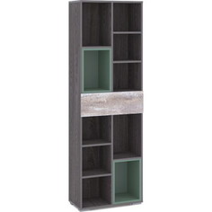 Стеллаж Сильва НМ 011.94 Urban бетон пайн темный, муссон/ясень анкор темный (KR) Silva