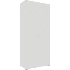 Шкаф комбинированный с 2 дверьми Это мебель Абрис ПМ-332.22 исп.1 белый глянец