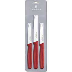 Набор ножей 3 предмета Victorinox красный (5.1111.3)