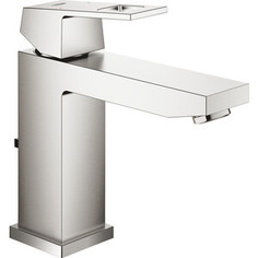 Смеситель для раковины Grohe Eurocube с донным клапаном, суперсталь (23445DC0)