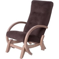 Кресло-качалка маятник Мебелик Мэтисон ткань Грей браун каркас шимо